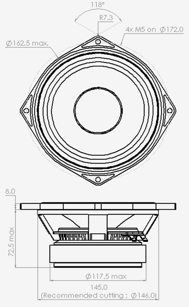 PHL audio 1362 Dimensions