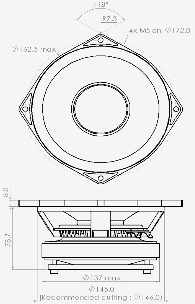 PHL audio 1683-26 Dimensions