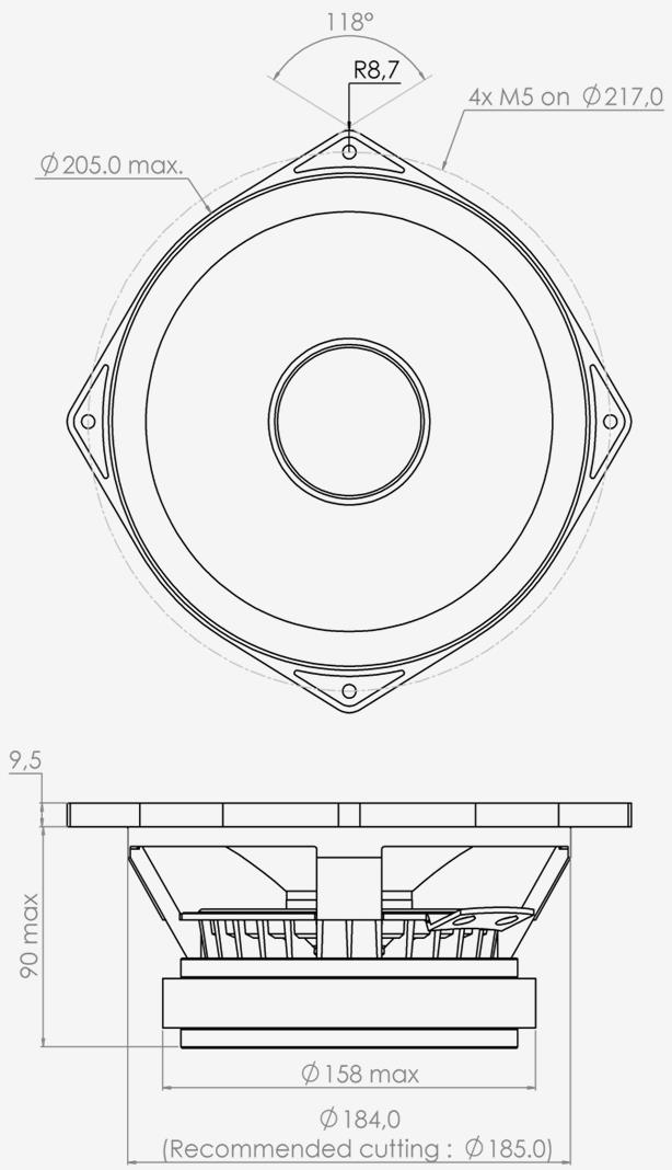 PHL audio 2520 Dimensions