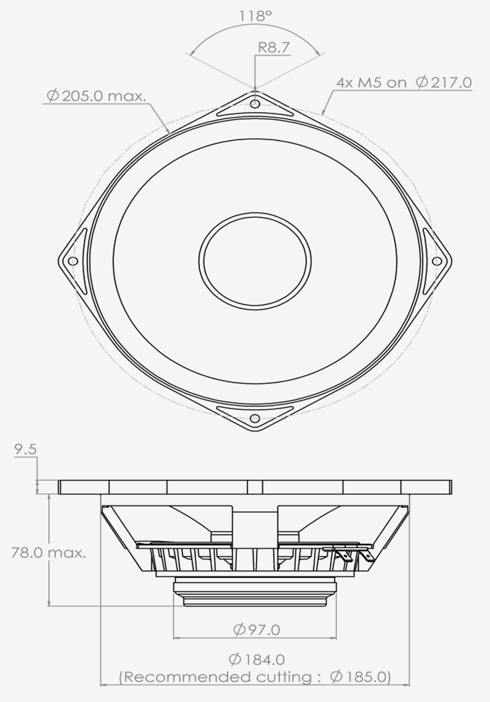 PHL audio 2520NdM Dimensions