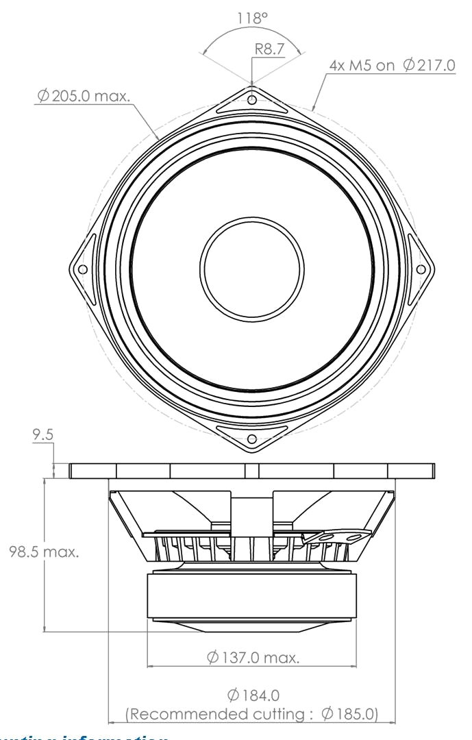 PHL audio 2720 Dimensions