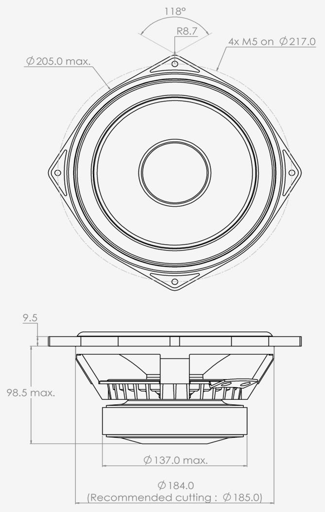 PHL audio 2730 Dimensions