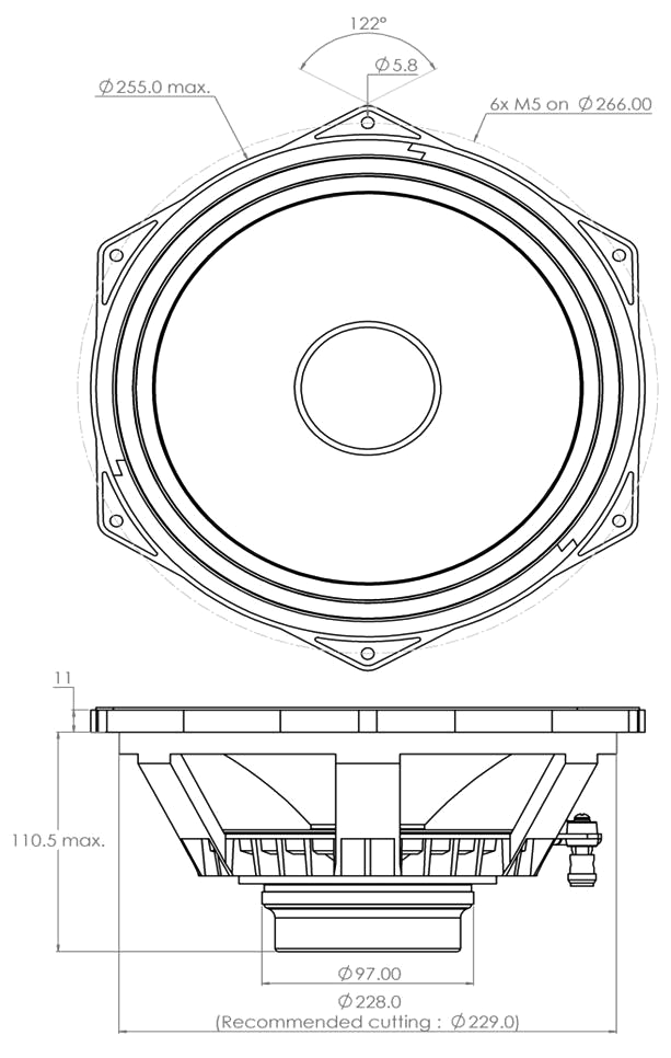 PHL audio 3001NdU Dimensions