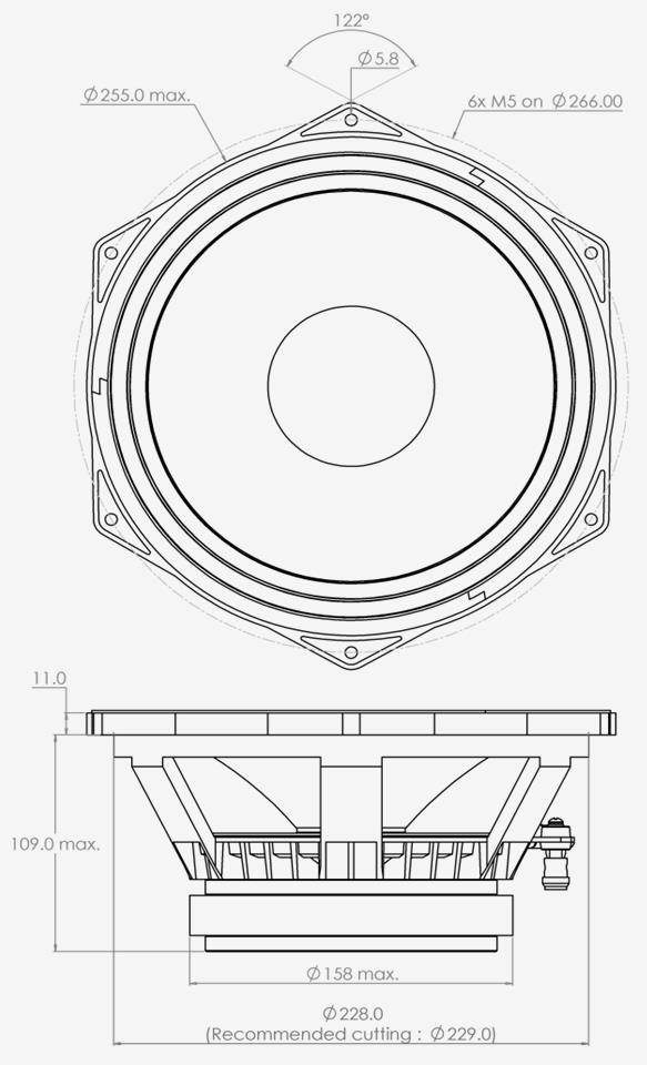 PHL audio 3002 Dimensions