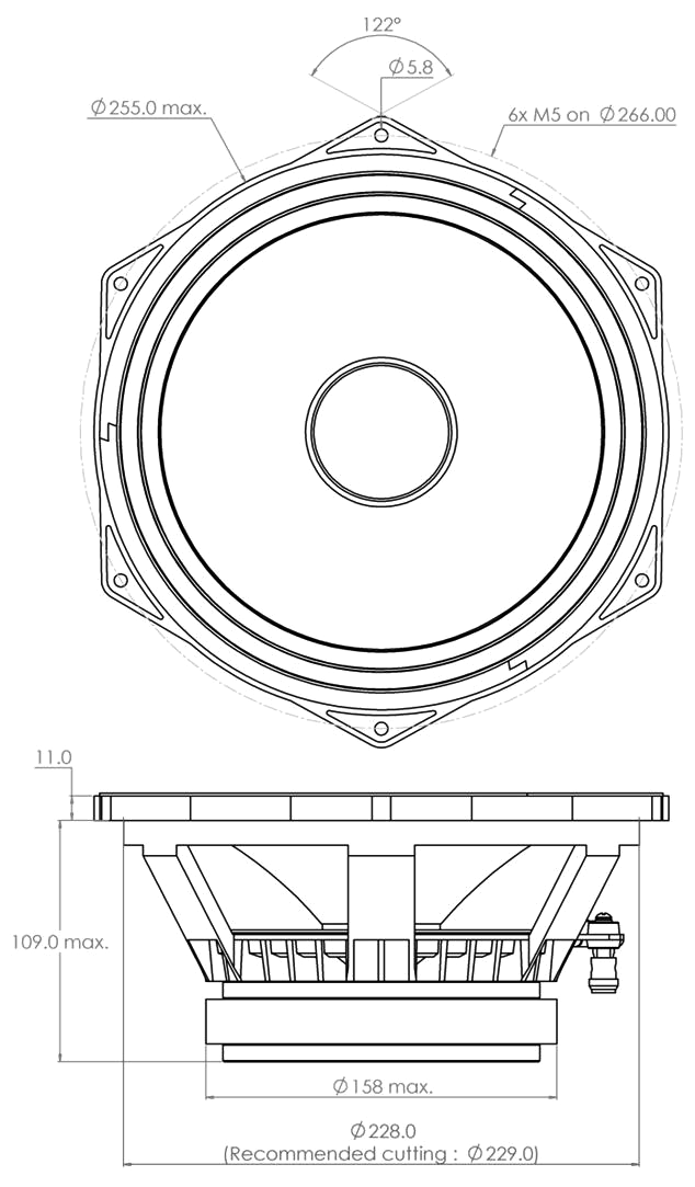 PHL audio 3020 Dimensions