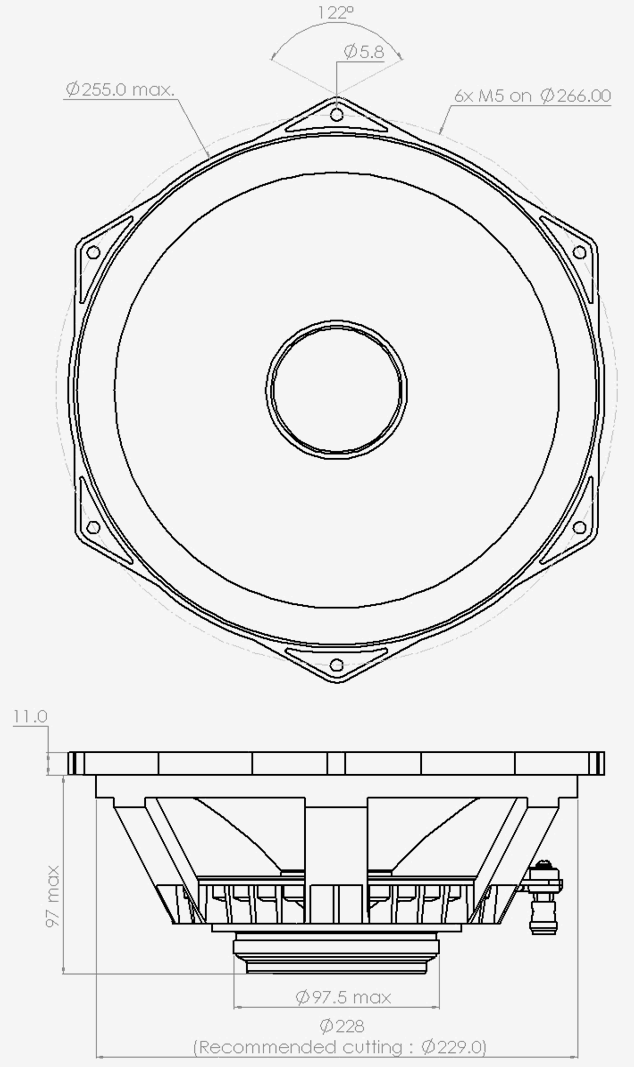 PHL audio 3040NdM Dimensions