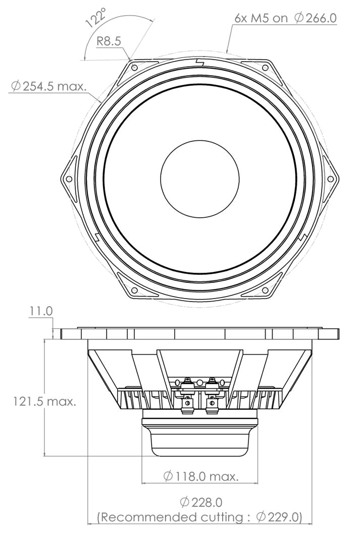 PHL audio 3411NdS Dimensions