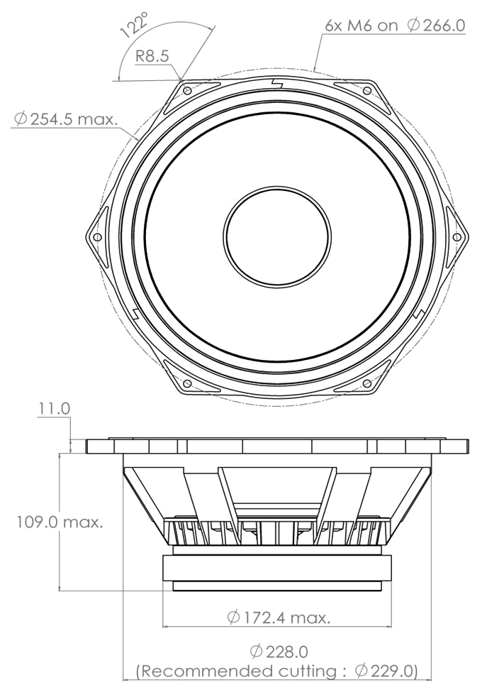 PHL audio 3430 Dimensions