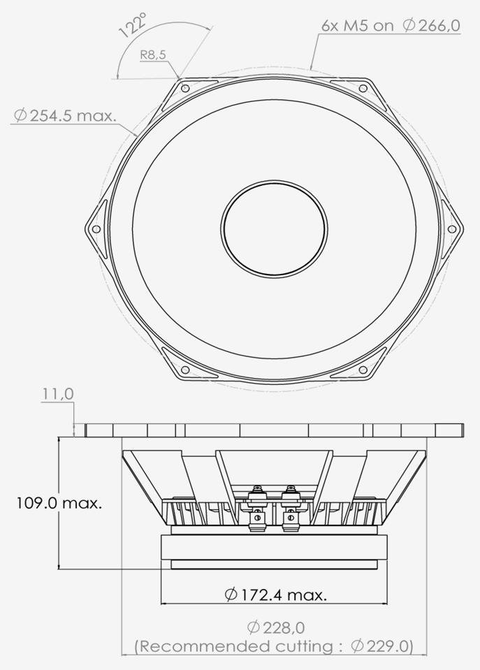 PHL audio 3450 Dimensions