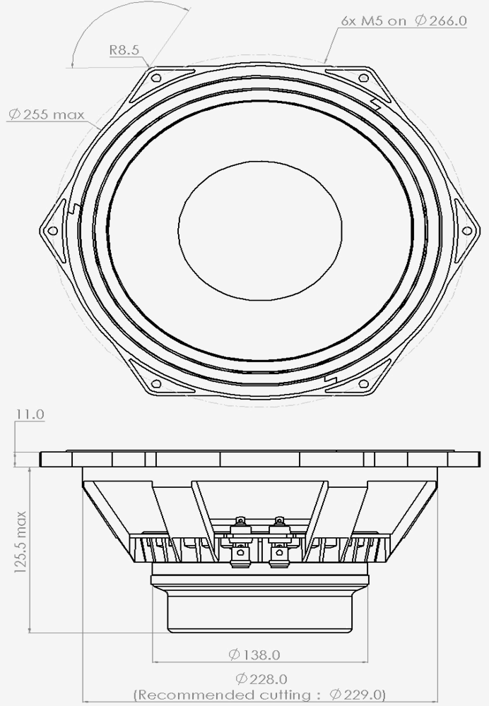 PHL audio 3820NdU Dimensions