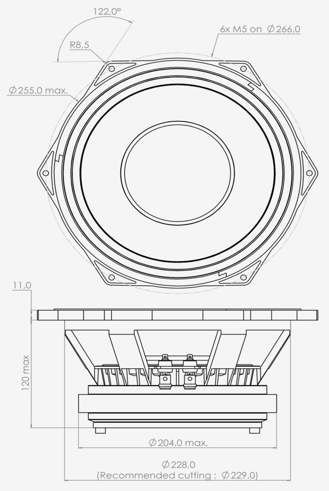 PHL audio 3900-2 Dimensions