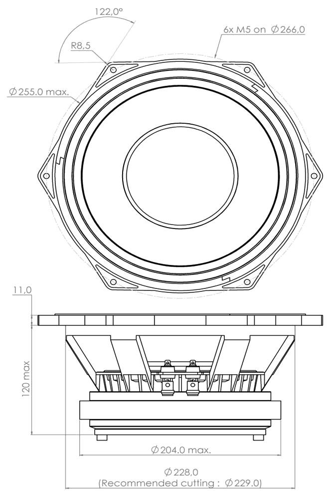 PHL audio 3900-2 Dimensions