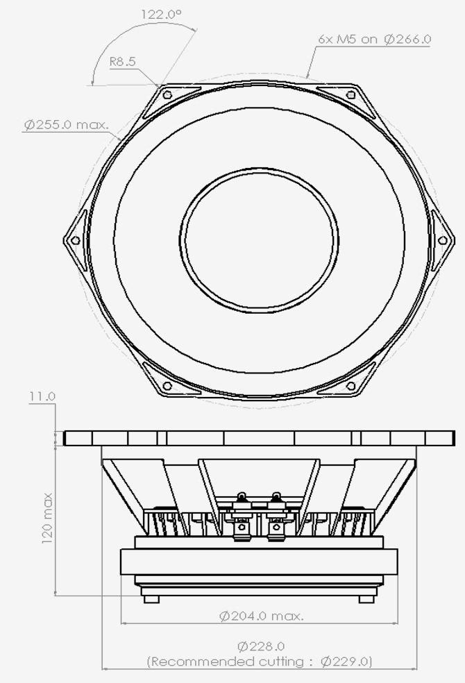 PHL audio 3940-2 Dimensions