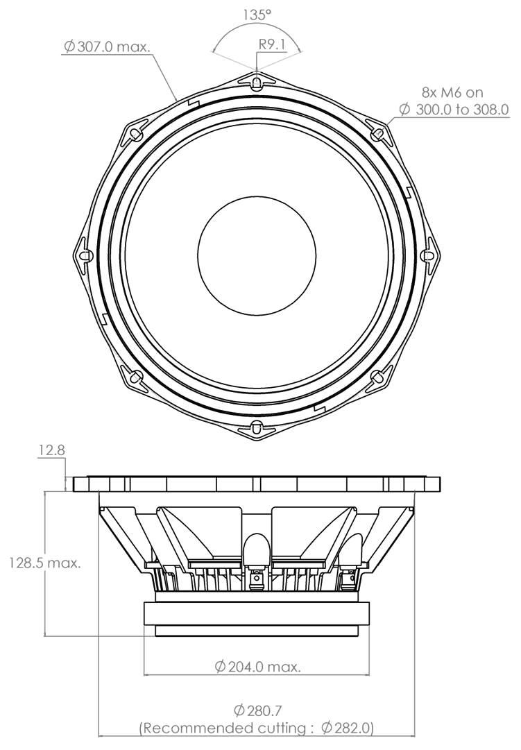 PHL audio 4021 Dimensions