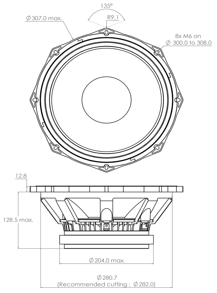 PHL audio 4031 Dimensions