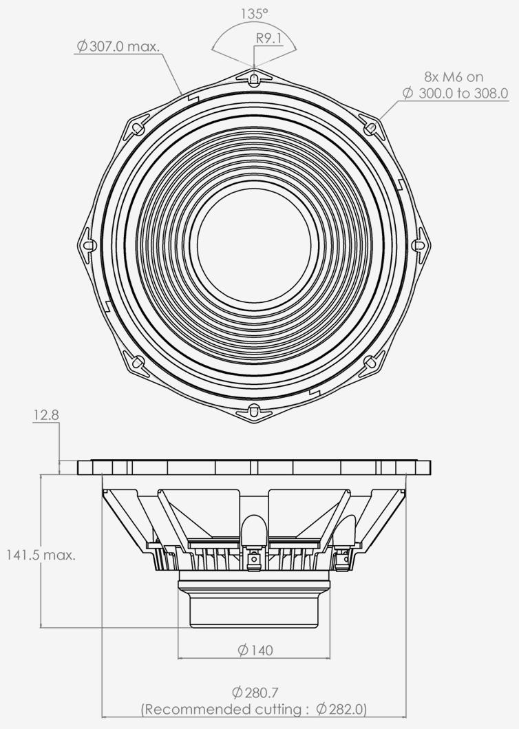 PHL audio 4310NdU Dimensions