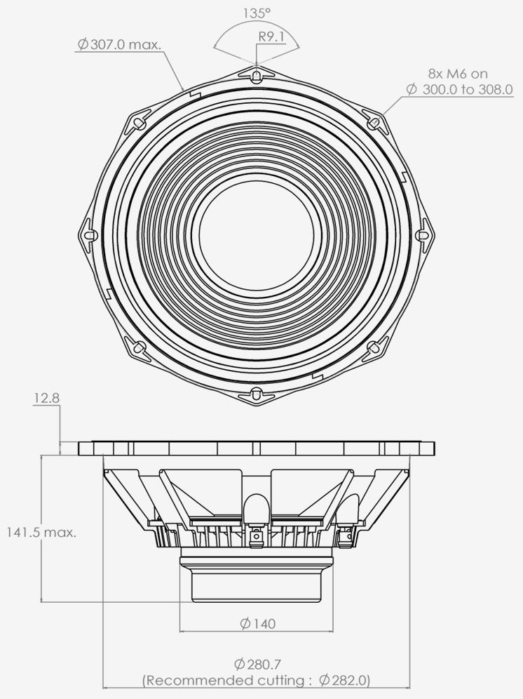 PHL audio 4330NdU Dimensions