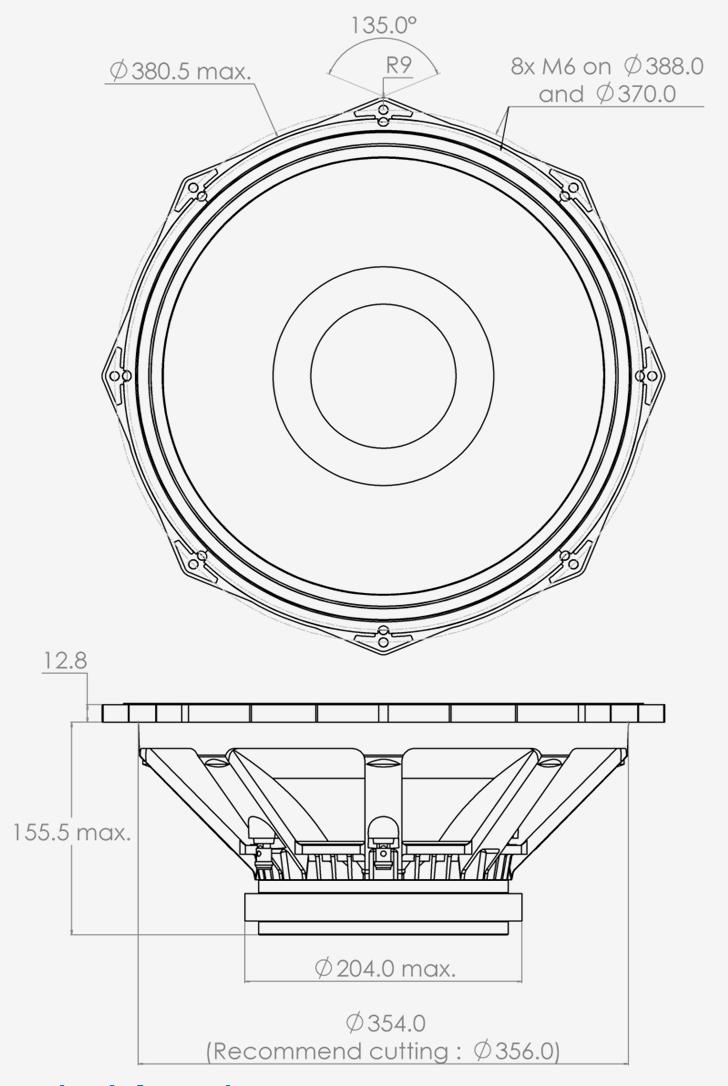 PHL audio 5021M Dimensions