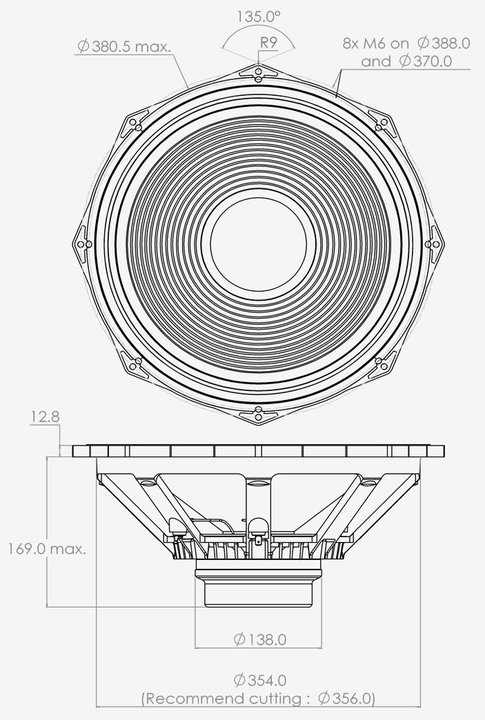 PHL audio 5550MNdS Dimensions