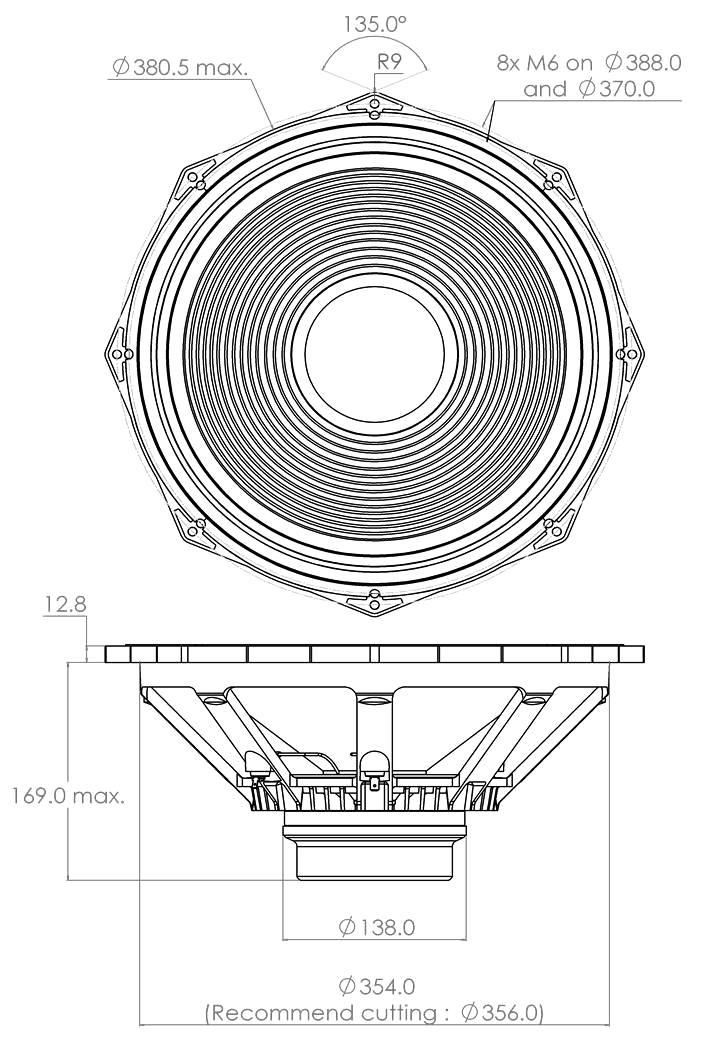 PHL audio 5550MNdS Dimensions