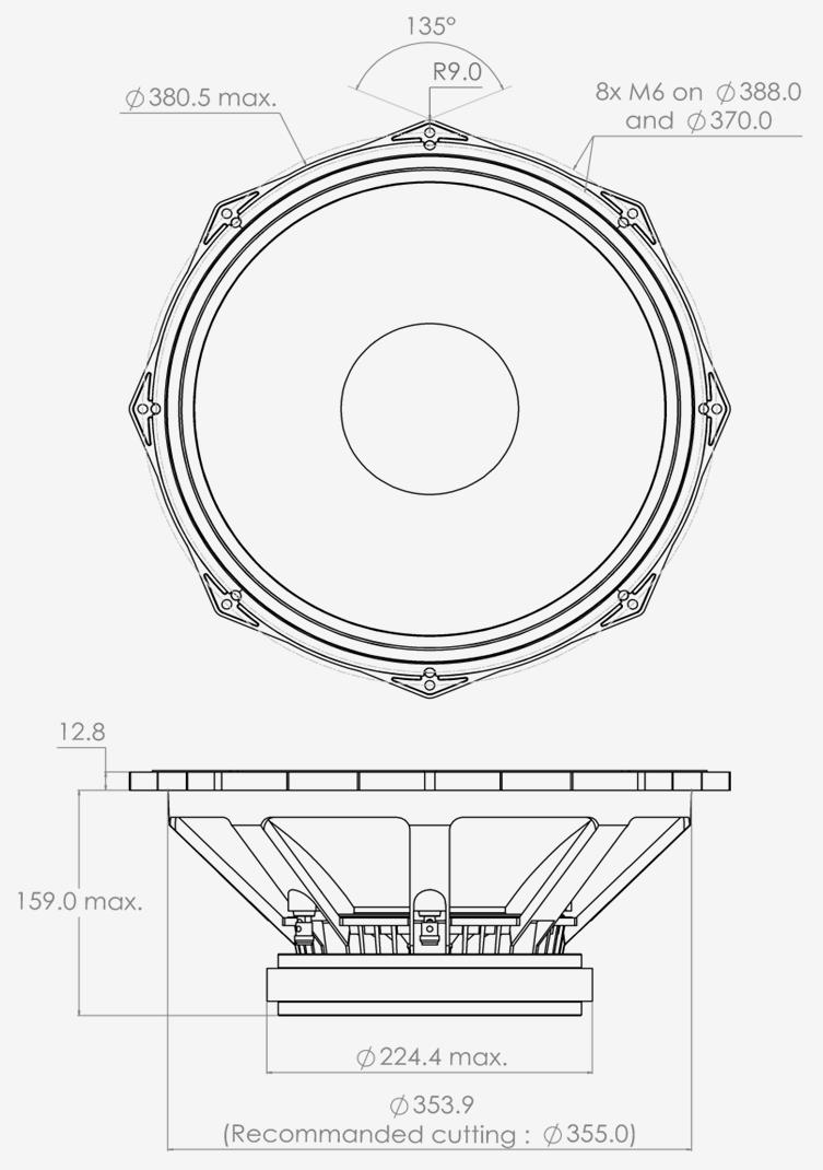 PHL audio 6031M Dimensions