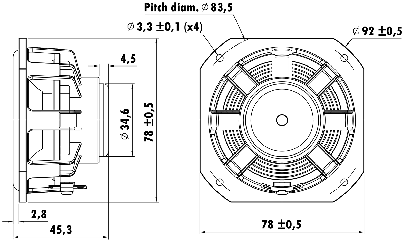 PUNKTKILDE AUGFL2002-JN01 Dimensions