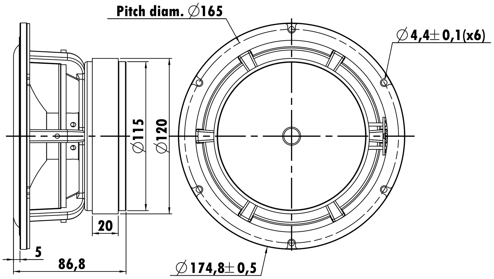 PUNKTKILDE AUGSL3150-JN01 Dimensions