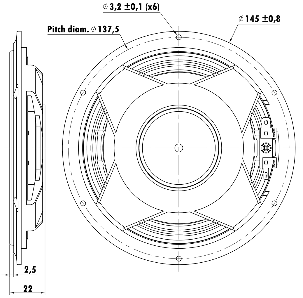 PUNKTKILDE AUGWL0013-JN04 Dimensions