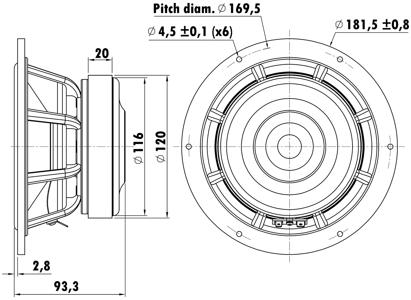 PUNKTKILDE AUGWL0016-JN02 Dimensions