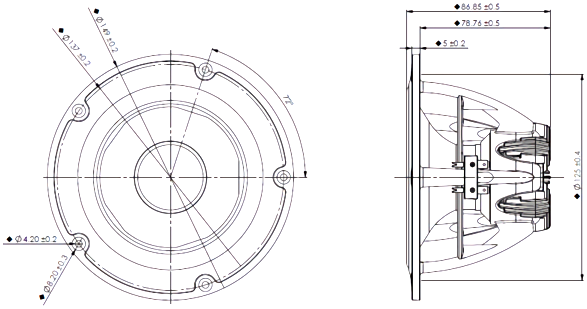 Peerless NE149W-08-HS Dimensions