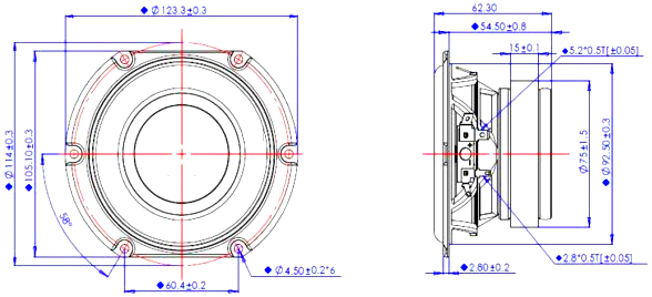Peerless SDS-100F25CP09-04 Dimensions