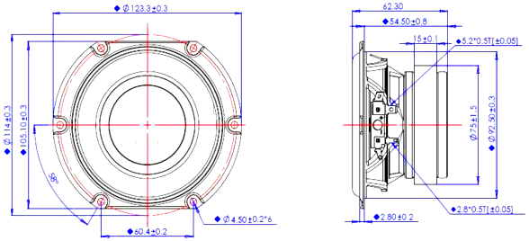 Peerless SDS-100F25CP18-04 Dimensions