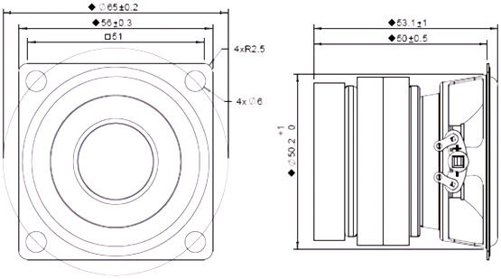 Peerless TC6BD10-16 Dimensions