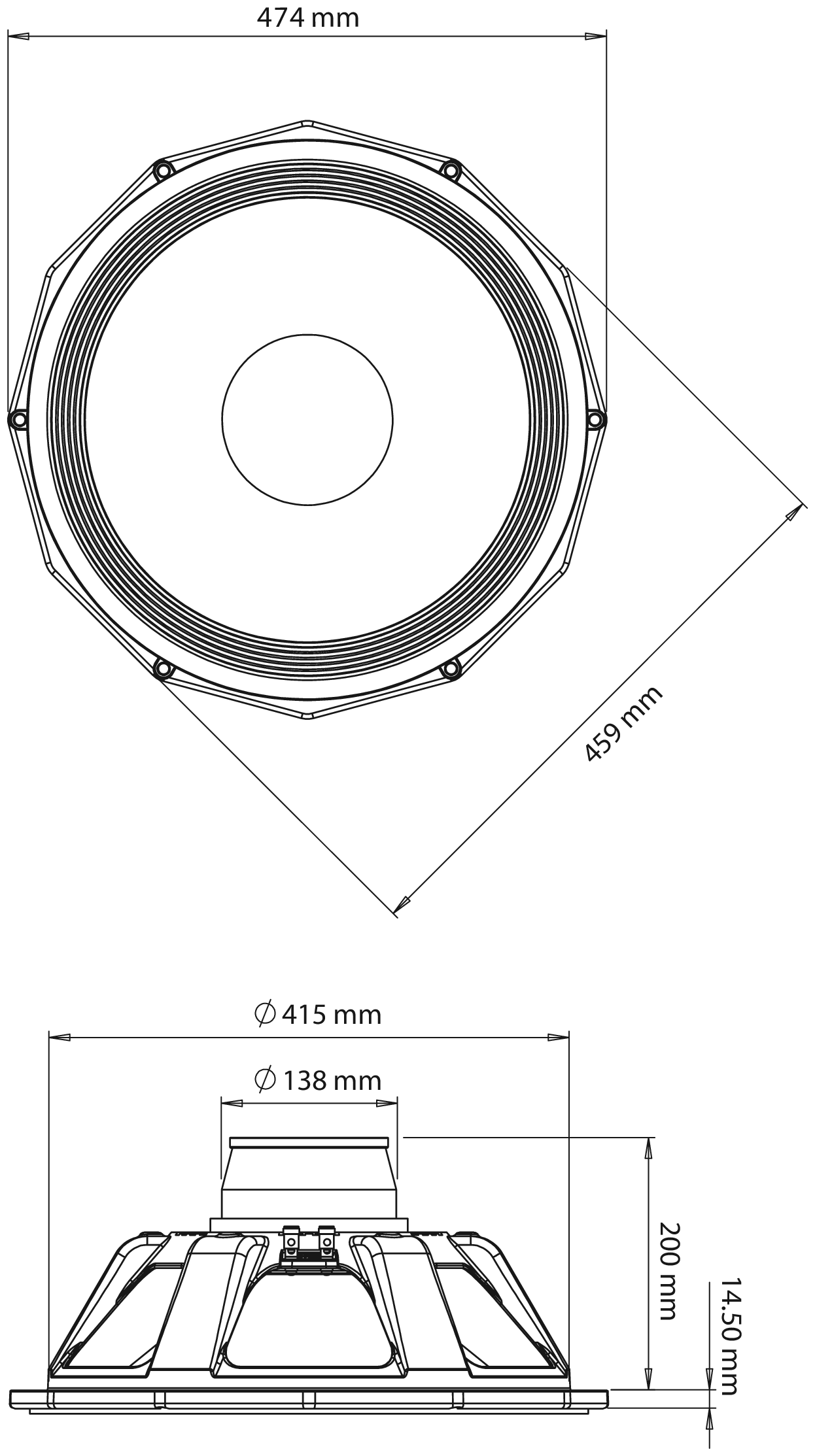 Precision Devices PD.184NR1 Dimensions