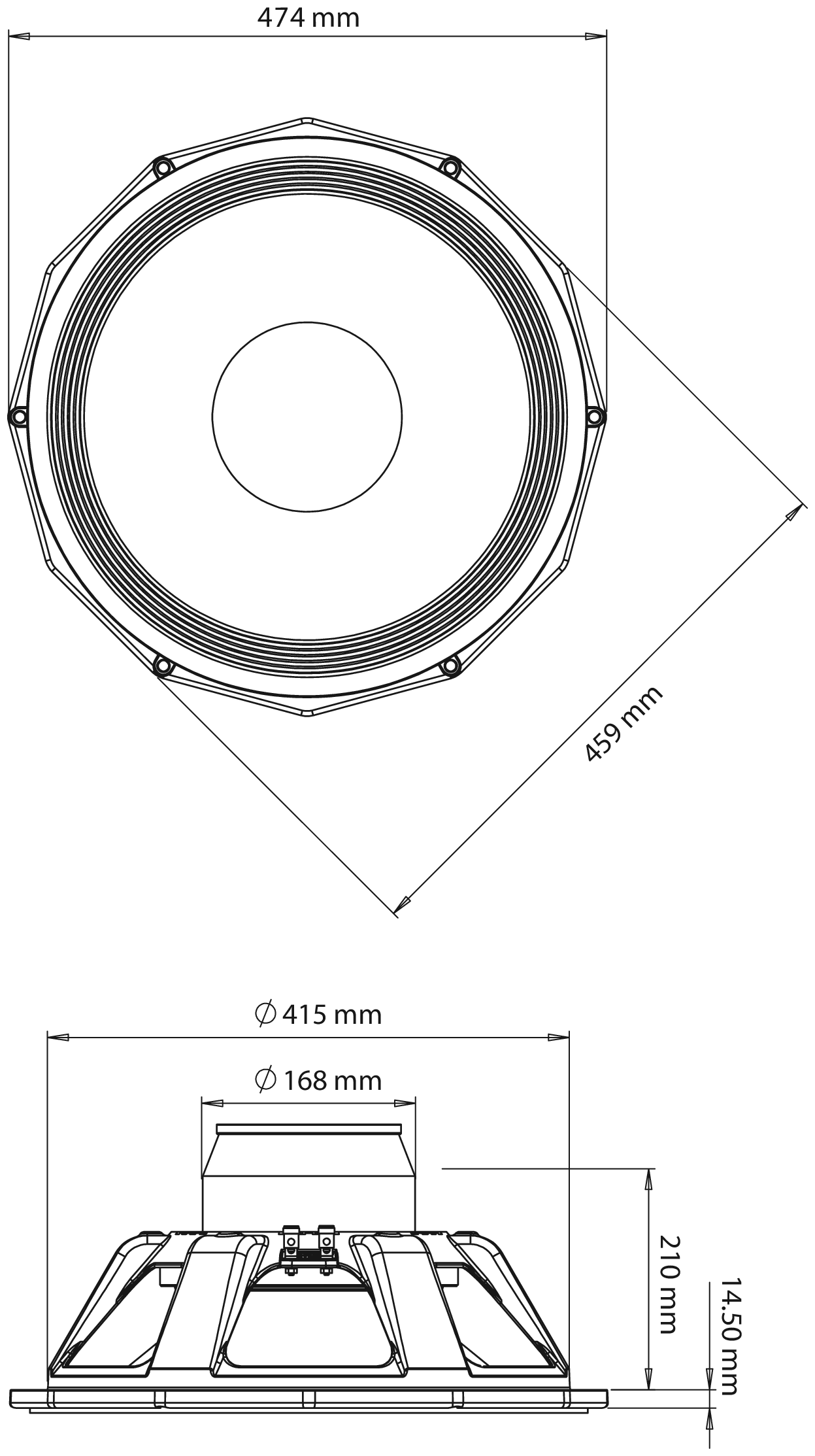 Precision Devices PD.185NR1 Dimensions