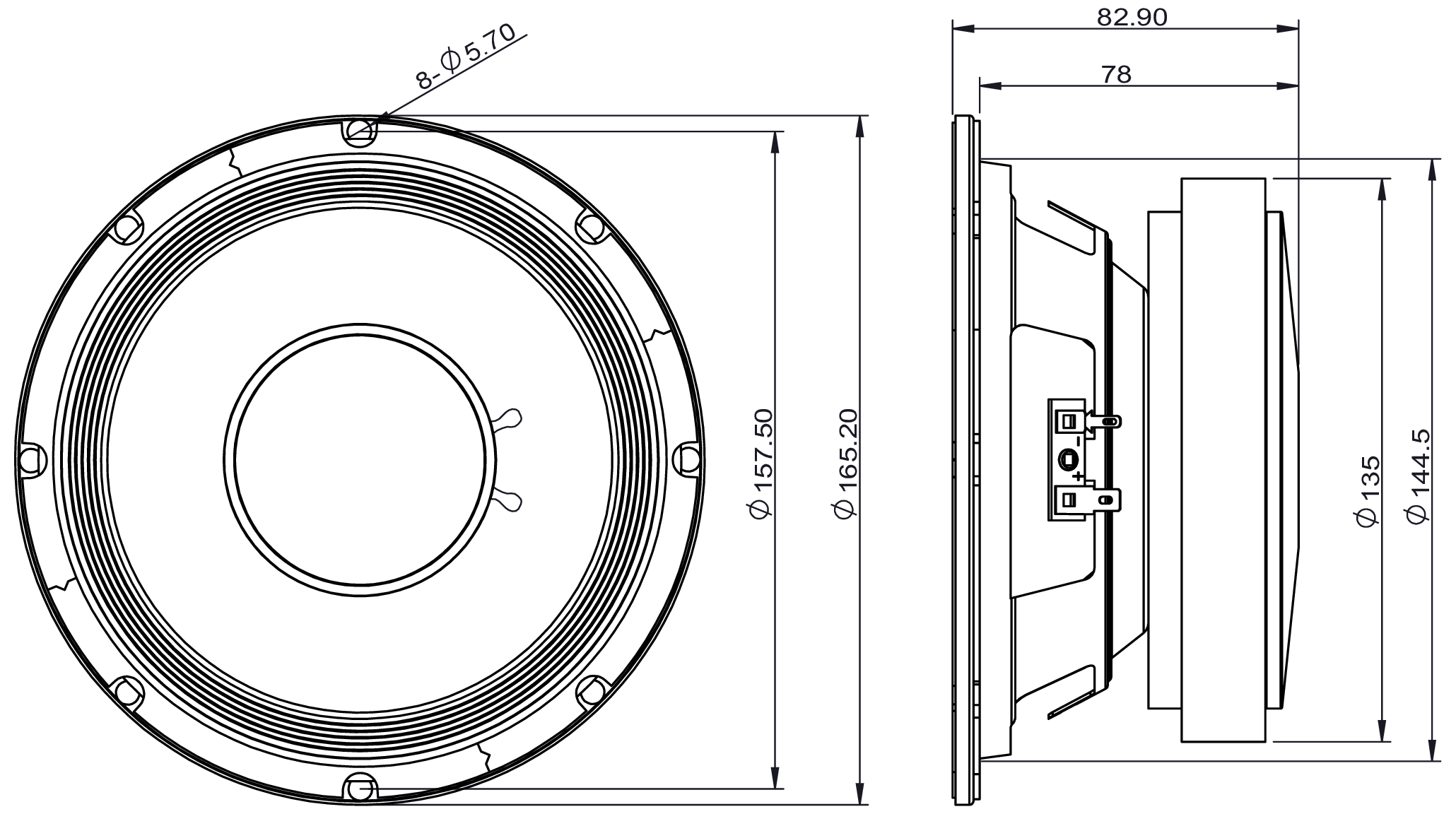 REDCATT 61FIND Dimensions