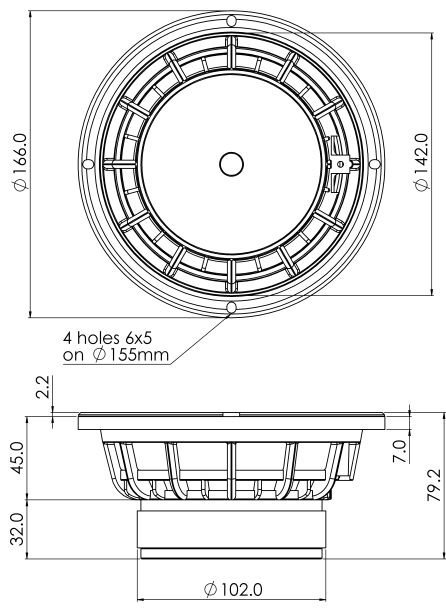 SICA 6 H 1,5 CP Dimensions