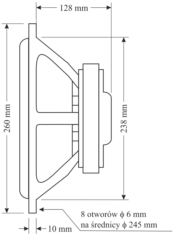 STX W.25.400.8.MCX Dimensions