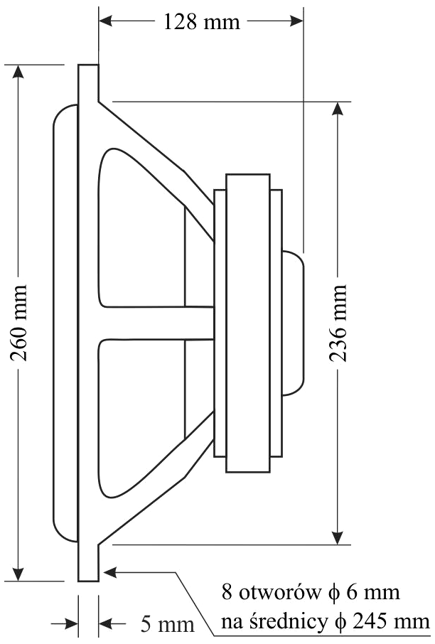 STX W.27.500.8.FCX Dimensions