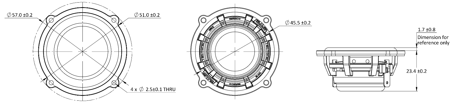 Tectonic BMR35C10-4B Dimensions