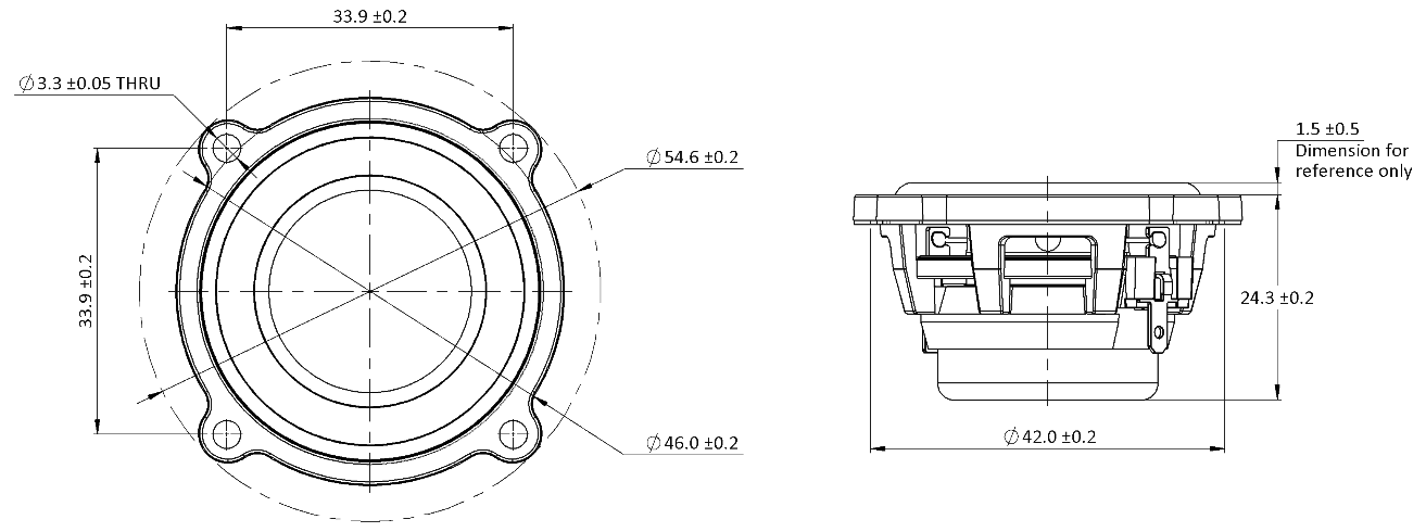 Tectonic TEBM28C10-4BE Dimensions