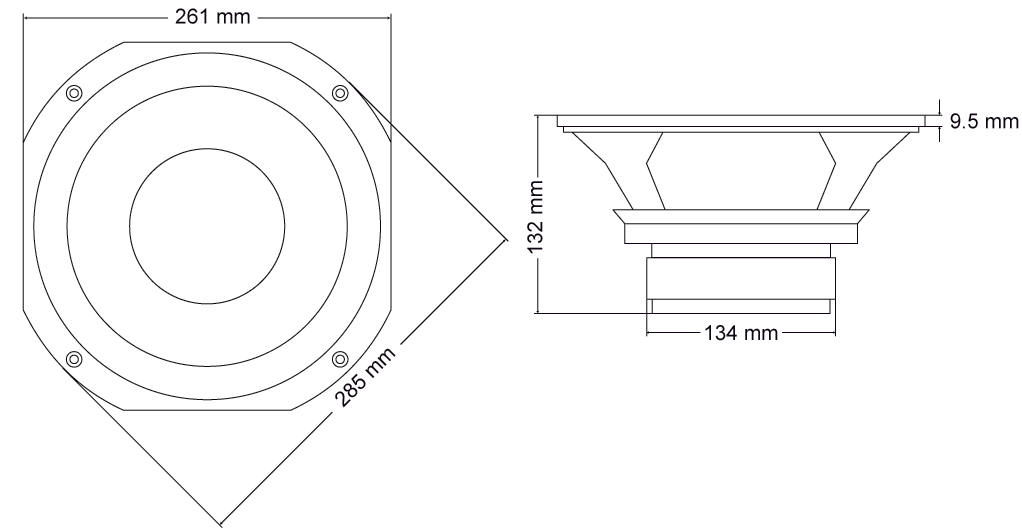 VOLT B2550 Dimensions